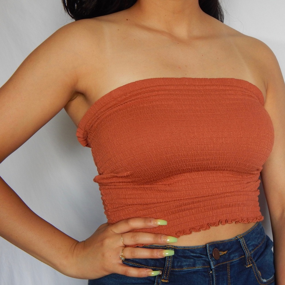 Ribbed tube top 💓